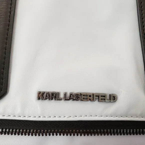 Karl Lagerfeld vintage Bowletto expandable leather tote - Picture 3 of 7